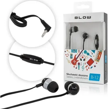 Náhradní díl pro mobilní telefon Sluchátka s mikrofonem Blow B-12 černé