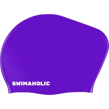 Plavecká čepice Plavecká čepice na dlouhé vlasy Swimaholic Long Hair Cap Fialová