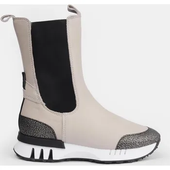 Dámská zimní obuv Weinbrenner dámské kožené boty na výrazné podešvi zlaté, vel. 41