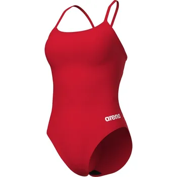 Dámské plavky Arena Performance Solid Lace Back Red/White XL - UK38