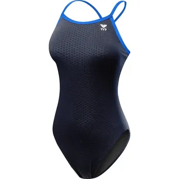Dámské plavky Dámské plavky Tyr Hexa Diamondfit Black/Blue S - UK32