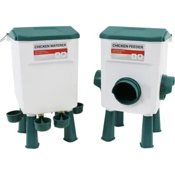krmítko pro hospodářská zvířata Set automatické krmítko 7.5 kg + napáječka 11.5 l