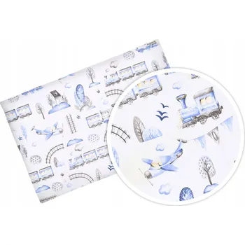 Prostěradlo PROSTĚRADLO DO POSTÝLKY 120x60 ODSTÍNY MODRÉ