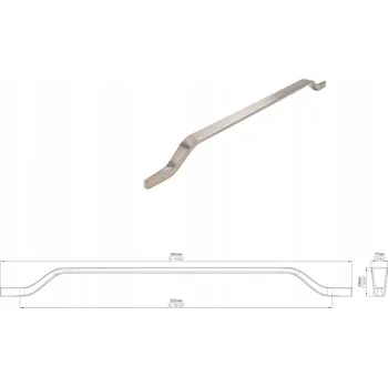 Nábytkové kování Nábytková úchytka SIRO 2318-360ZN21 vzhled nerezové oceli