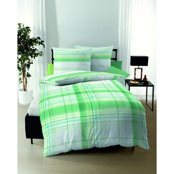 Povlečení Povlečení krep Facile 464/403 zelený 140x200 / 70x90