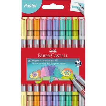 FABER-CASTELL Fixy oboustranné 10 kol Pastel