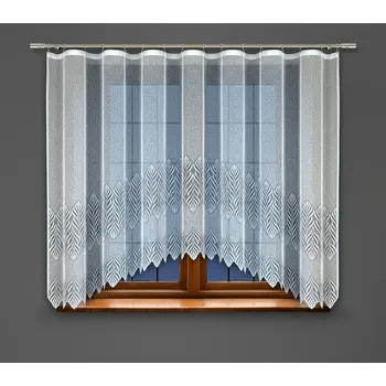 Záclona Dekorační žakárová záclona s řasící páskou KAREN 180 bílá 400x180 cm MyBestHome