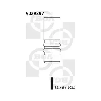 Rozvod motoru BGA Sací ventil BGA V029397