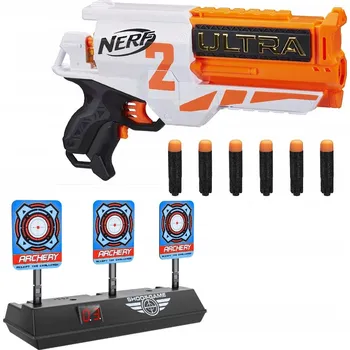 Dětská zbraň PISTOLE NERF ULTRA TWO REVOLVER AUTOMAT + ELEKTRONICKÝ TERČ SE 3 CÍLI