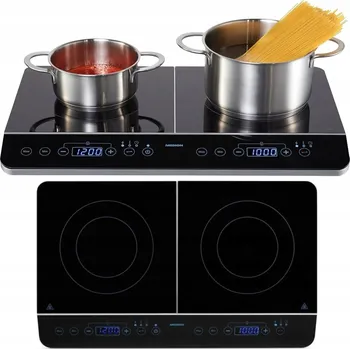 Varná deska Indukční varná deska Medion MD 15324 černá, 2 plotýnky, 3500 W s LED displejem