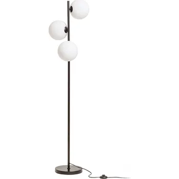 Stojací lampa ETHERIA stojanová černá opálové sklo 230V LED G9 3x7W