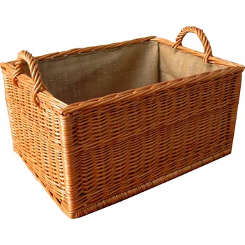 Nejpevnější proutěný koš na krbové dřevo s jutou do krbu