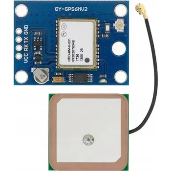 Zabezpečení domácnosti GPS MODUL GY-NEO6MV2 ARDUINO STM32 S ANTÉNOU A BATERIÍ 3,3-5V UART ESP32