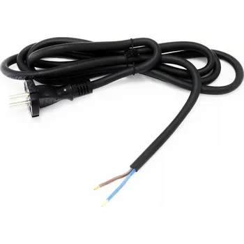 elektrický kabel Připojovací kabel PP-21 3m 2x1,5 OW černý se zástrčkou Plastrol W-97193