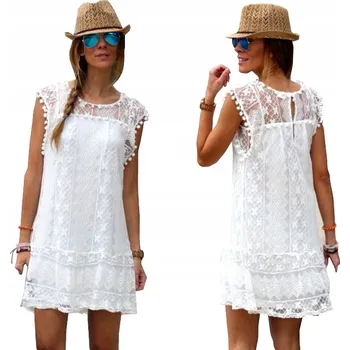 Dámské šaty Ležérní boho šaty SNM nad kolena, univerzální velikost