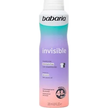 Babaria Invisible deodorant pro ženy, který zabraňuje vzniku skvrn