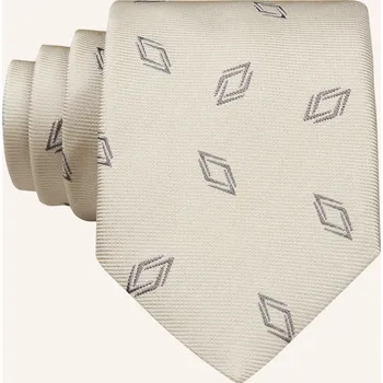 Kravata Boss Pánská Kravata, béžová / šedá, one size
