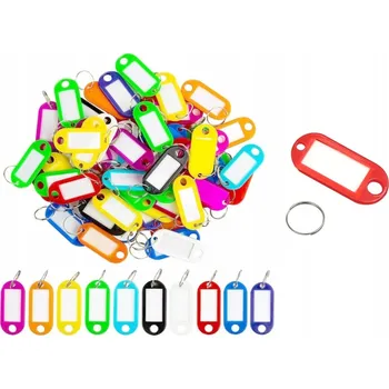 Přívěsky na klíče Balení 100 Kusů MIX barev