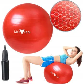 Gymnastický míč VELKÝ GYMNASTICKÝ MÍČ REHABILITAČNÍ FITNESS 75CM MODRÝ + PUMPIČKA