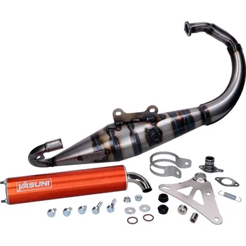 Výfuk pro motocykl Yasuni Výfuk Yasuni R-Pro Minarelli vert. oranžový YA307N-RPRO