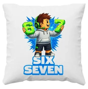 Žertovný předmět 67 Six Seven - polštář s potiskem - inspirované Roblox- Tričkový.cz