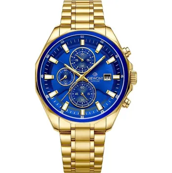 Sada pánského spodního prádla Pánské hodinky Giewont Chronograph Sapphire Gold Blue GW7290-B6 NEUPLATŇUJE SE