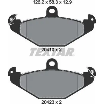 Brzdová destička Sada brzdových destiček, kotoučová brzda TEXTAR 2041003