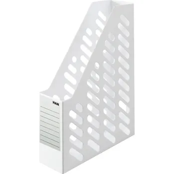 HAN Stojan na časopisy KLASSIK, plastový, bílý 576.432