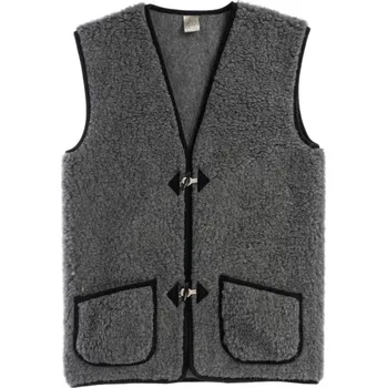 Dámská vesta Vlněná vesta 100% merino unisex grafit Velikost: 3XL