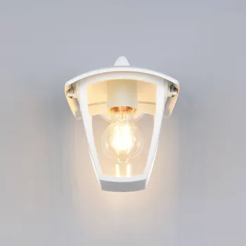 Trio Lighting Venkovní nástěnné svítidlo VENTA, bílé, objímka dole, výška 24 cm IP44 matná bílá 1 x 10 W LED - Doprava zdarma