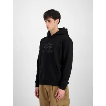 Pánská mikina mikina Basic Hoody Carbon black/black L