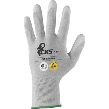 Pracovní rukavice CXS Rukavice ADGARA, antistatické, ESD, povrstvená dlaň a prsty, vel. 10