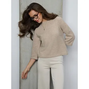 Dámské oblečení Sinsay - Svetr basic - krémová - 438FJ-12X - 438FJ-12X-XL