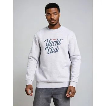 Pánská mikina Sinsay - Mikina s kulatým výstřihem - šedá - 470HL-09M - 470HL-09M-XL