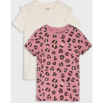 Sinsay - Sada 2&nbsp;triček s&nbsp;dlouhými rukávy - růžová - 357AY-39X - 357AY-39X-98