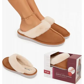 Dámské pantofle Pantofle s kožíškem Camel Delissa