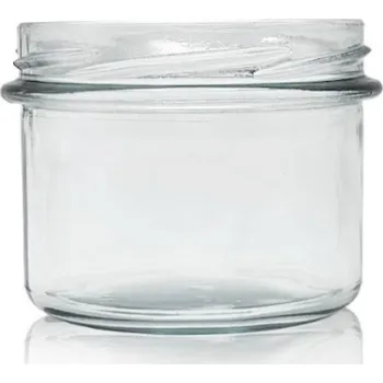 Zavařovací sklenice Skleněná zavařovací sklenice 235 ml TO82 čirá na med, džem a zavařeniny