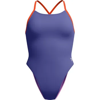 Dámské oblečení Speedo Womens Solid Tie Back Hapuna Blue M - UK34