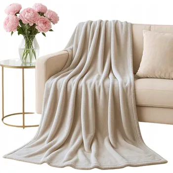 deka Deka Spod Igły i Nitki polyester 250 cm x 300 cm béžová