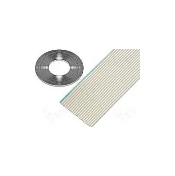 elektrický kabel Vodič plochý kabel 1,27mm licna Cu 16x28AWG polyolefin 30,5m