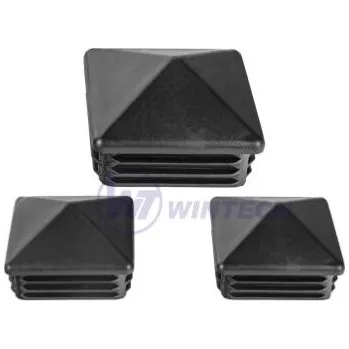 Plotový sloupek Zátka do jeklu čtvercová 20x20mm, černá Balení: 20 ks PHAAB020020CP3