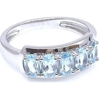 Prsten Šperky Jan Kos Jan Kos jewellery Stříbrný prsten se Sky Blue Topaz MHT-3311