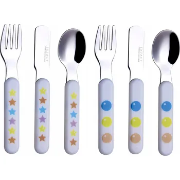 Příbor EXZACT Příbory pro děti 6 Kusů Nerezová Ocel Bez BPA