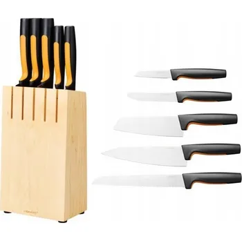 Sada nožů v bloku Fiskars Functional Form 5 ks