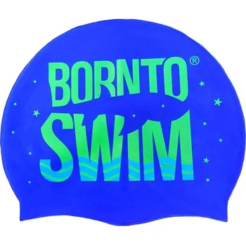BornToSwim Silicone Cap Junior Modrá