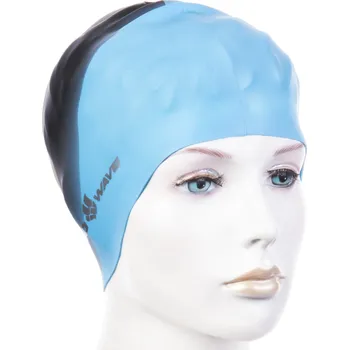 Plavecká čepička Mad Wave Multi Big Silicone Modrá