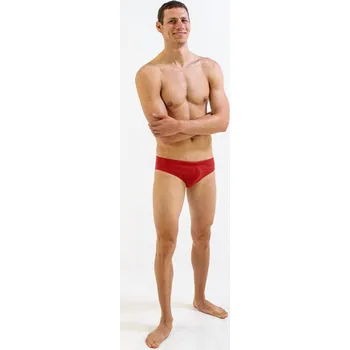 Pánské plavky Pánské plavky Finis Brief Solid Red 36