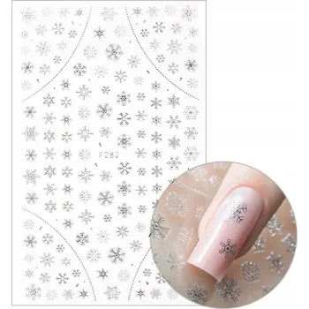 samolepka SAMOLEPKA SAMOLEPICÍ TENKÁ Stříbrná Hvězdičky Sněhové Vločky