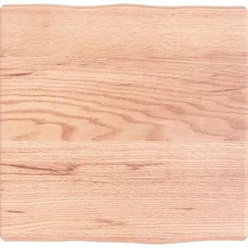 Konferenční stolek Dubová deska ke stolku 40 x 40 x (2-4) cm, světle hnědá, lakovaná