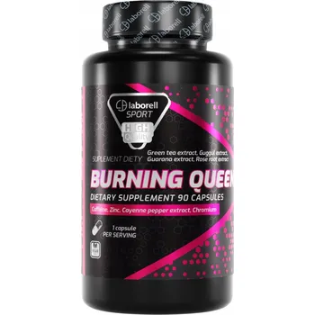 Spalovač tuku Laborell Burning Queen Spalovač Tuku s Guaranou a Zeleným Čajem 90 kapslí